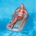 Blue Wave Blue Wave NT1373S Splash & Play Designer Fashion Tanning Inflatable Pool Lounge Silver BWA-102344169